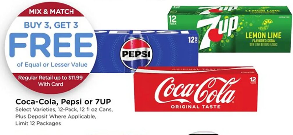 Coca-Cola, Pepsi or 7UP