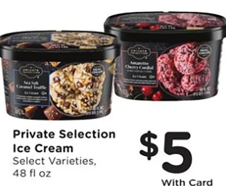 Private Selection Ice Cream at Fred Meyer