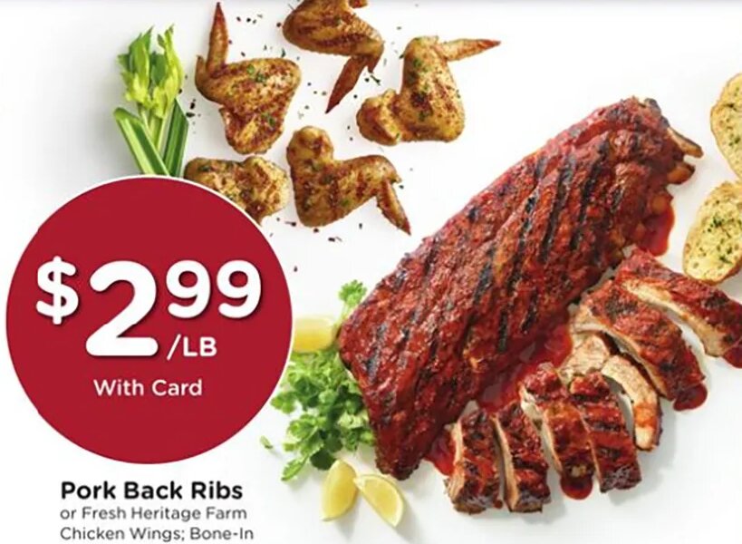 Pork Back Ribs or Fresh Heritage Farm Chicken Wings at Fred Meyer