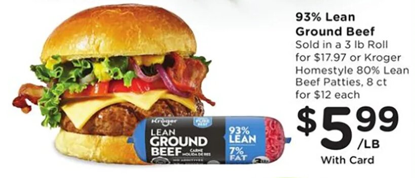 93% Lean Ground Beef