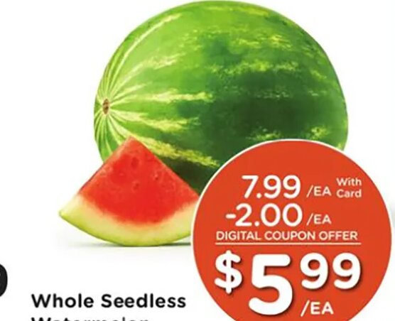 Whole Seedless Watermelon at Fred Meyer