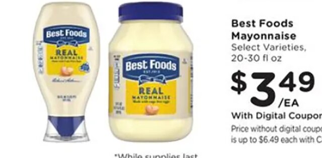 Best Foods Mayonnaise