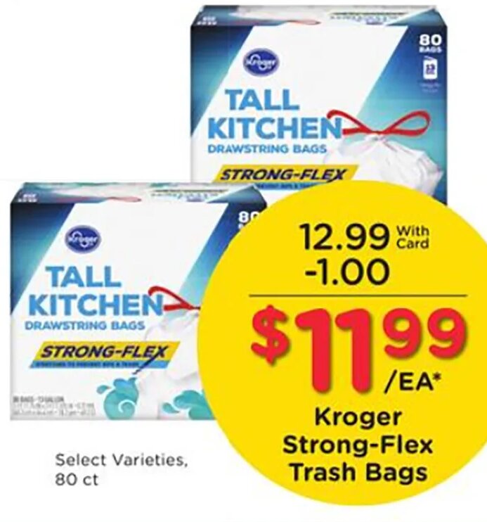 Kroger Tall Kitchen Trash Bags at Fred Meyer