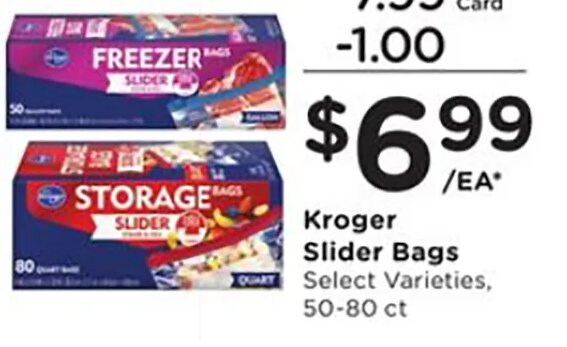 Kroger Slider Bags