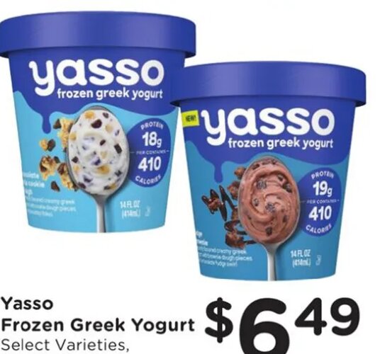 Yasso Frozen Greek Yogurt at Fred Meyer