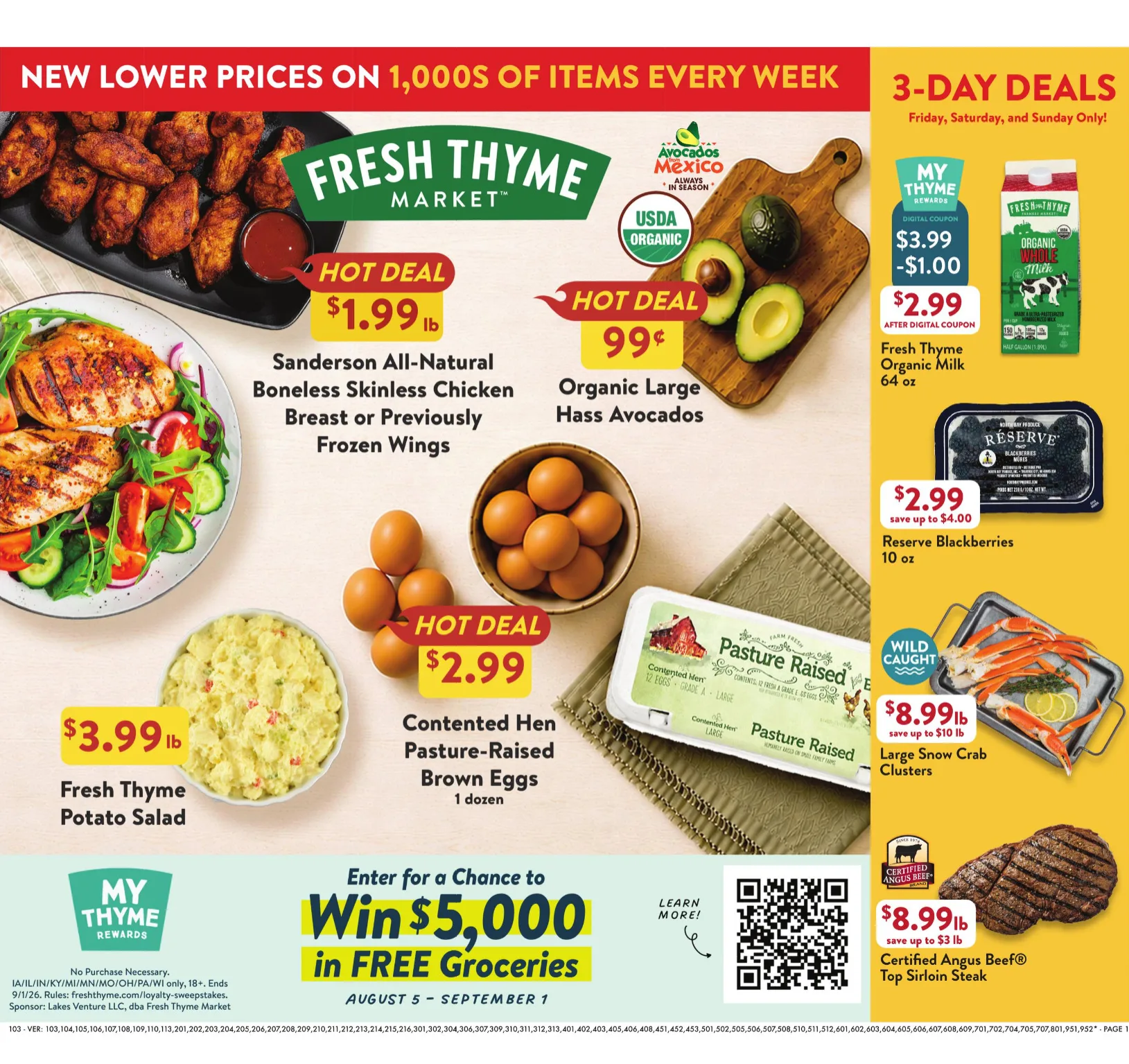 Fresh Thyme Weekly Ad Page 1