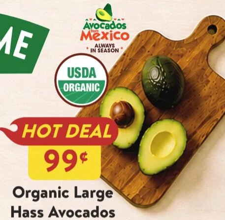 Organic Large Hass Avocados