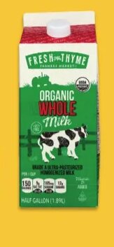 Fresh Thyme Organic Milk