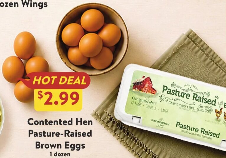 Contented Hen Pasture-Raised Brown Eggs at Fresh Thyme