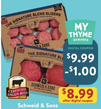 Schweid & Sons Certified Angus Beef Signature Blend Patties