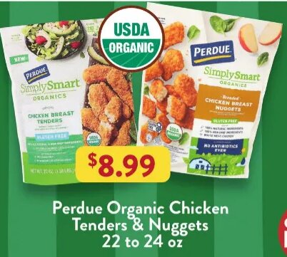 Perdue Organic Chicken Tenders & Nuggets