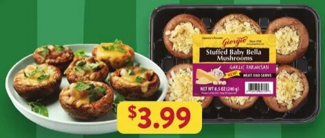 Giorgio Stuffed Baby Bella Mushrooms