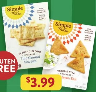 Simple Mills Almond Flour, Pita, or Seed Crackers