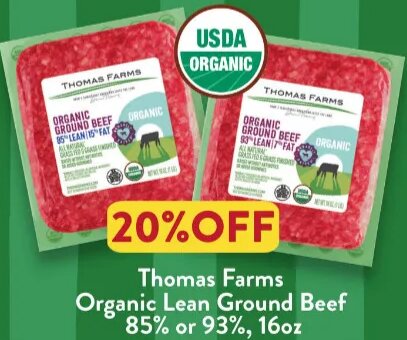 Thomas Farms Organic Lean Ground Beef
