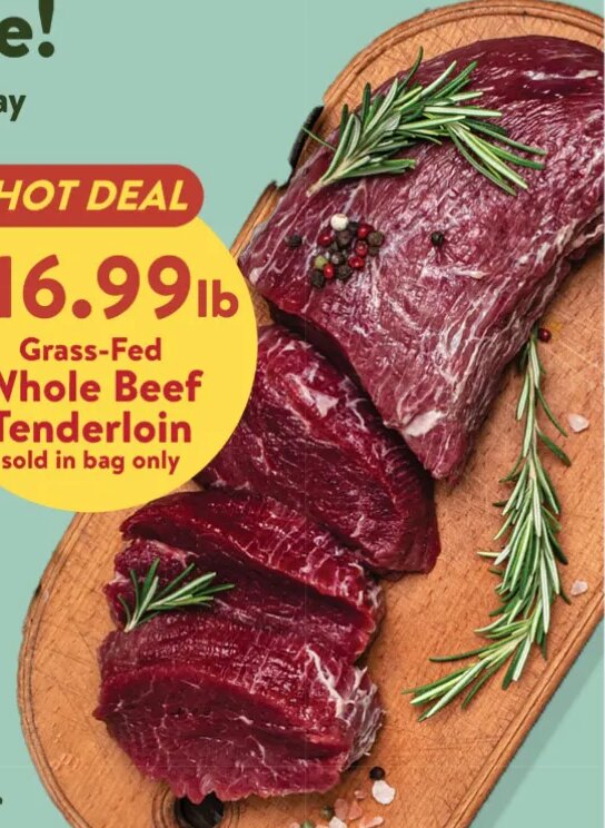 Grass-Fed Whole Beef Tenderloin