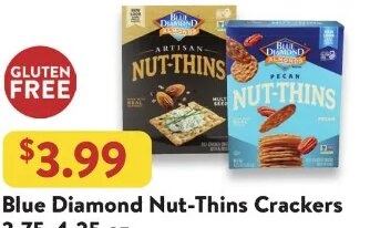 Blue Diamond Nut-Thins Crackers at Fresh Thyme