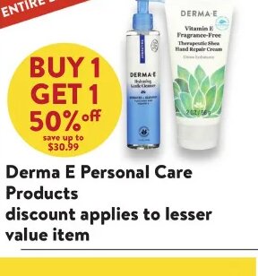 Derma E Personal Care Products