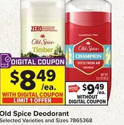 Old Spice Deodorant at Giant Food