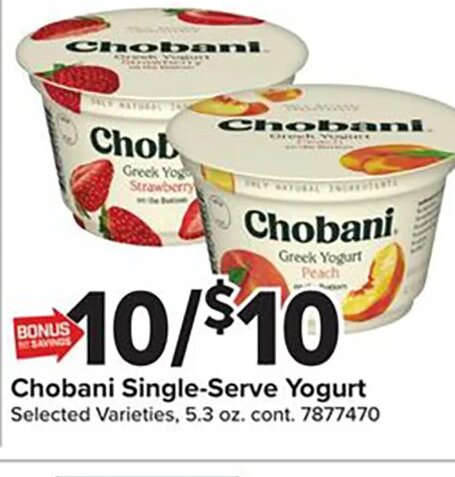 Chobani Single-Serve Yogurt