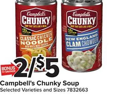 Campbell's Chunky Soup at Giant Food