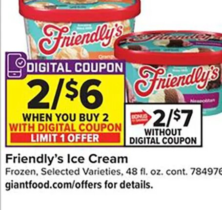 Friendly's Ice Cream at Giant Food