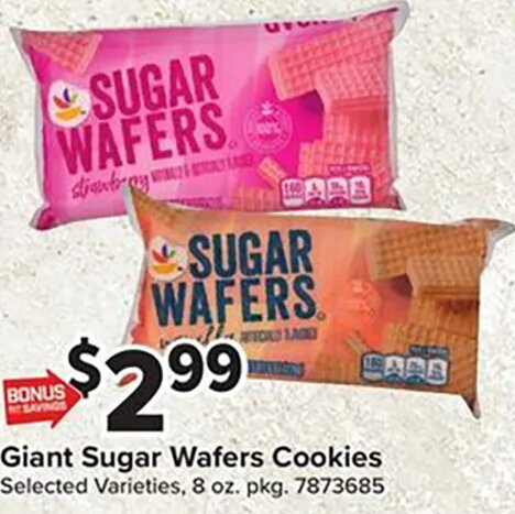 Giant Sugar Wafers Cookies at Giant Food