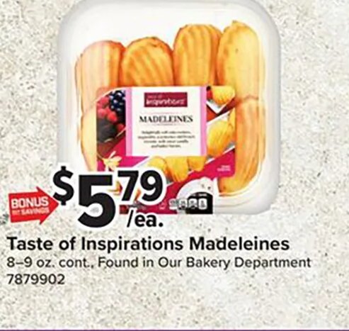 Taste of Inspirations Madeleines