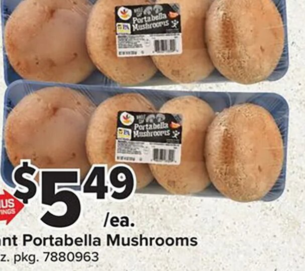 Giant Portabella Mushrooms