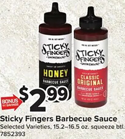 Sticky Fingers Barbecue Sauce at Giant Food