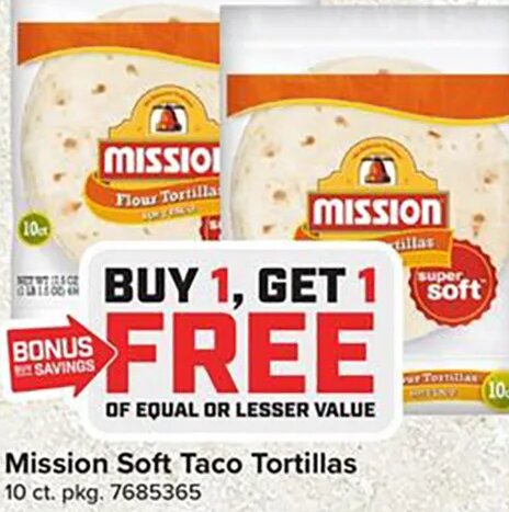 Mission Soft Taco Tortillas