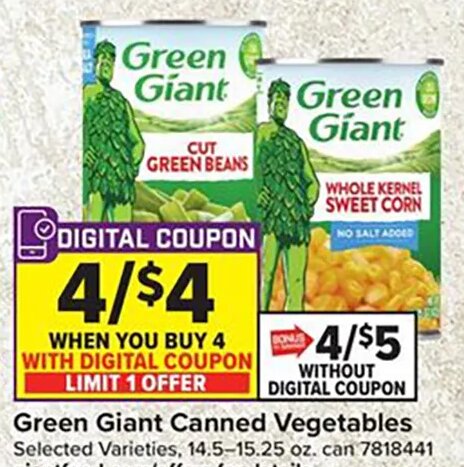 Green Giant Canned Vegetables