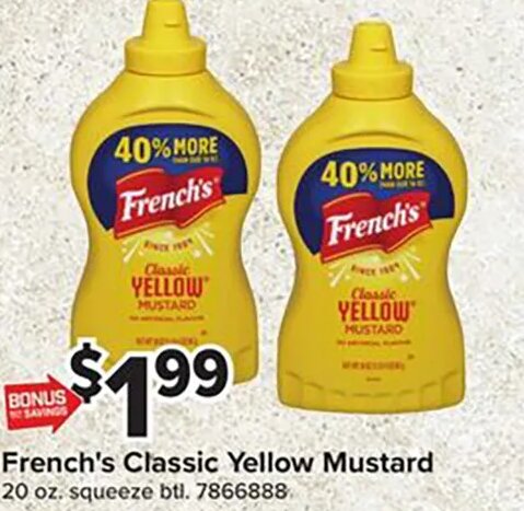 French's Classic Yellow Mustard