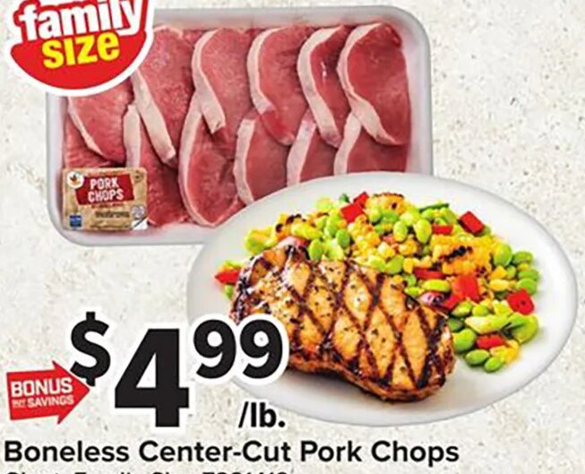 Boneless Center-Cut Pork Chops