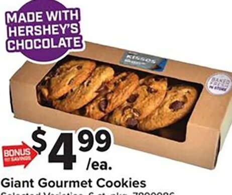 Giant Gourmet Cookies
