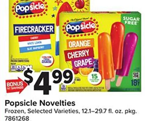 Popsicle Novelties