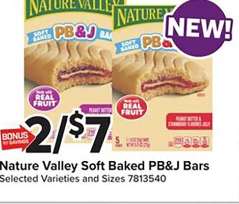Nature Valley Soft Baked PB&J Bars at Giant Food