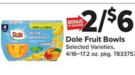 Dole Fruit Bowls