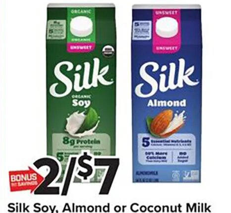 Silk Soy, Almond or Coconut Milk at Giant Food