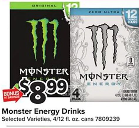 Monster Energy Drinks
