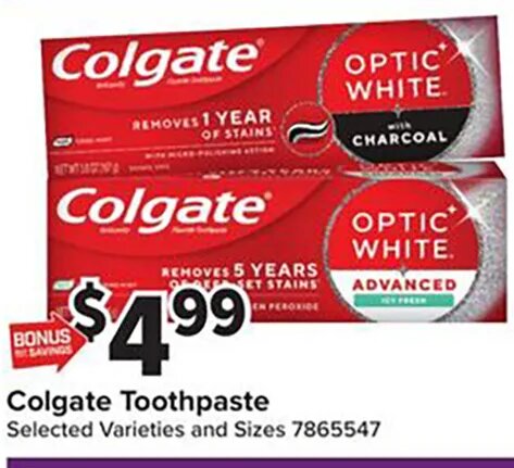 Colgate Toothpaste at Giant Food