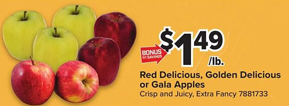 Red Delicious, Golden Delicious or Gala Apples at Giant Food