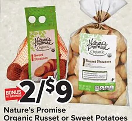 Nature's Promise Organic Russet or Sweet Potatoes