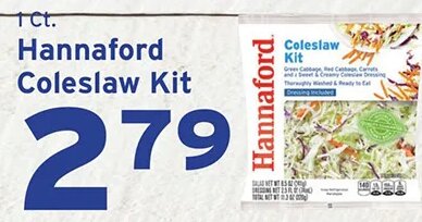 Hannaford Coleslaw Kit