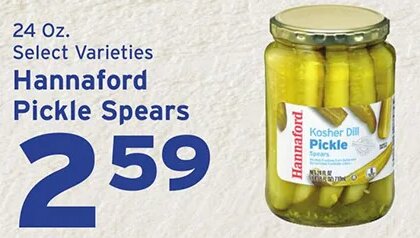 Hannaford Pickle Spears