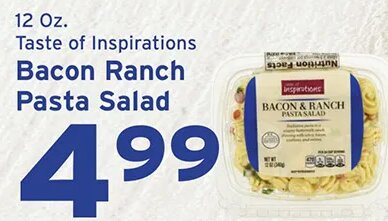 Taste of Inspirations Bacon Ranch Pasta Salad at Hannaford