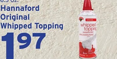 Hannaford Original Whipped Topping