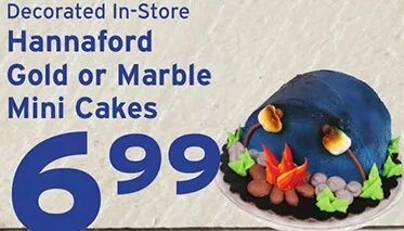 Hannaford Gold or Marble Mini Cakes