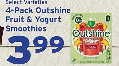 4-Pack Outshine Fruit & Yogurt Smoothies
