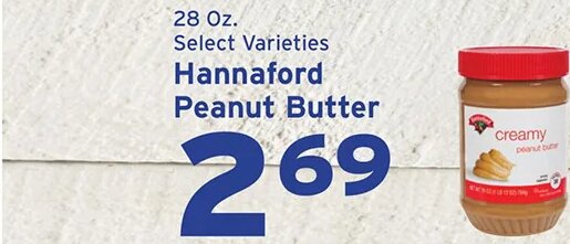 Hannaford Peanut Butter at Hannaford