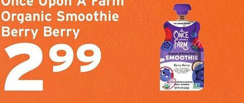 Once Upon A Farm Organic Smoothie